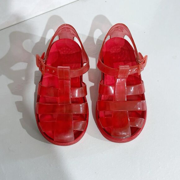Dolce & Gabbana Kids EU 26 Red Jelly Sandals Buckle Retro Y2K Cute - Picture 3 of 6
